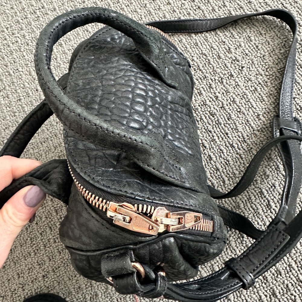 Alexander Wang Black Mini Bag with Gold Accents - Picture 3 of 4